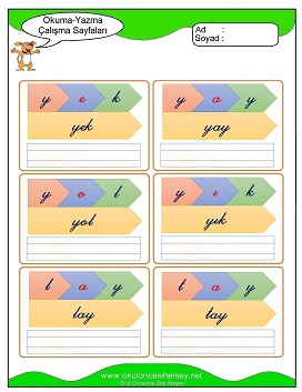 y sesi Grubu Çalışma Sayfaları